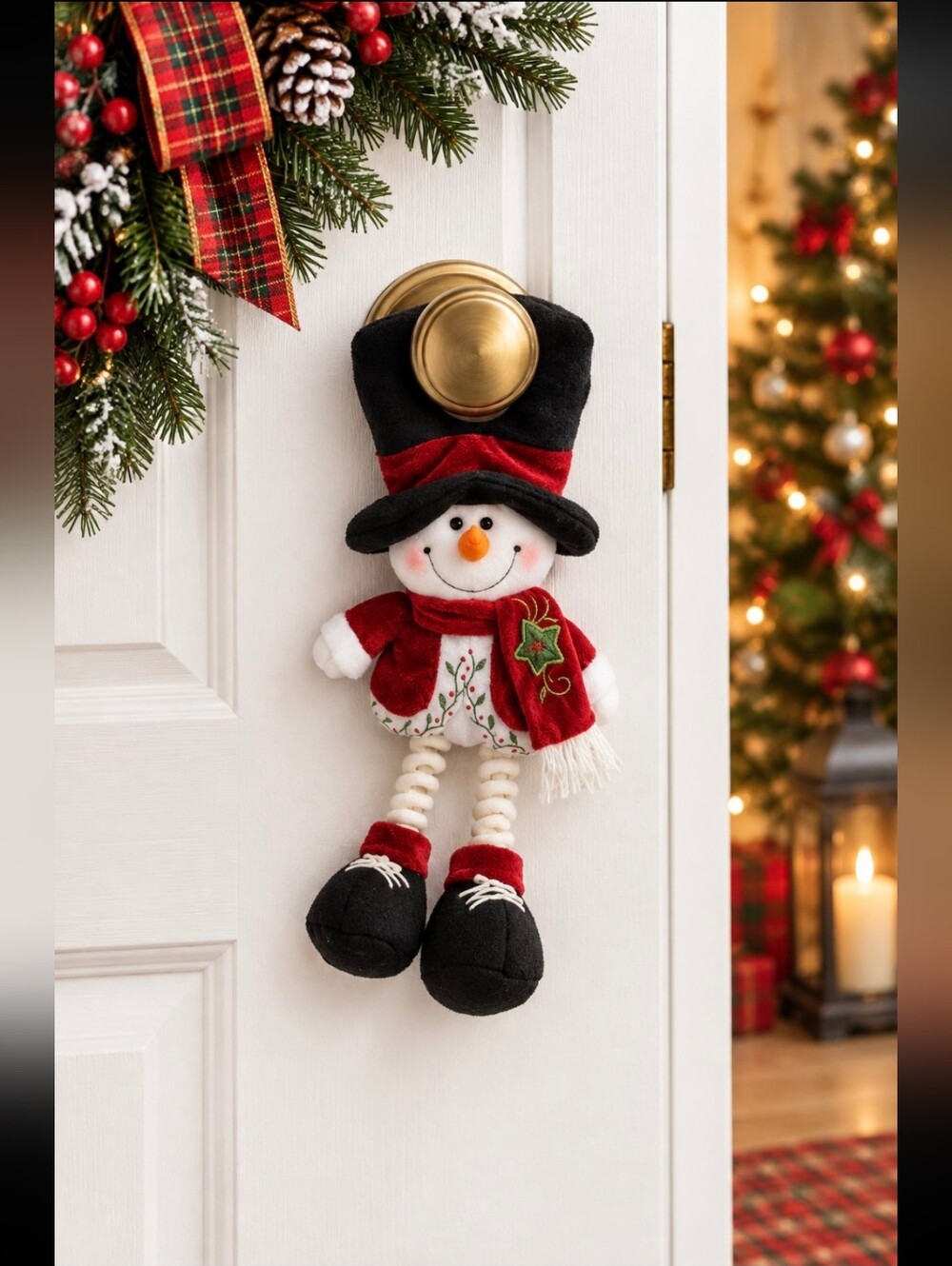 ⛄️ SNOWMAN PLUSH DOOR HANGER ⛄️